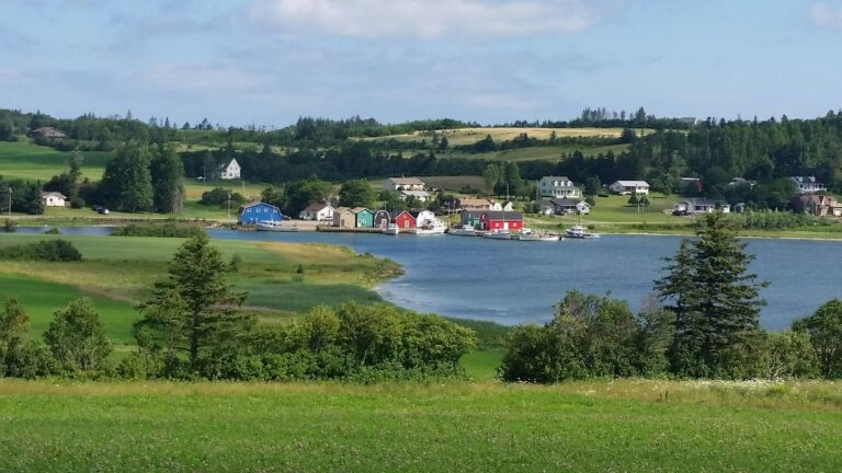 small village on an inlet in Prince Edward Island