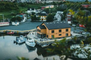 Arial photo of the town of Quidi vidi photo by Jonathan Cooper