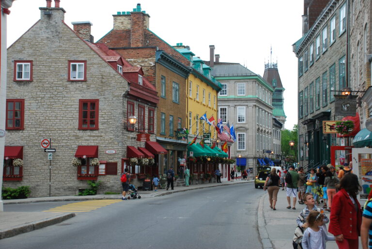 one of the streets in old Quebec
