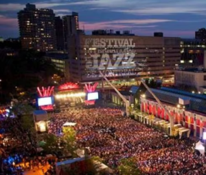 scene from the Montreal Jazz Festival