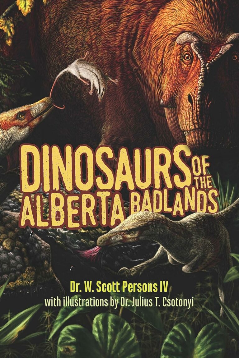 In Dinosaurs of the Alberta Badlands, paleontologist Dr. Persons travels back in time 76 million years to the Late Cretaceous period, when pterosaurs soared through the skies, prehistoric sea monsters as long as school buses swam in Alberta’s shallow sea, and ankylosaurs and ceratopsians roamed the swamps and flood plains that would eventually become the badlands of today.