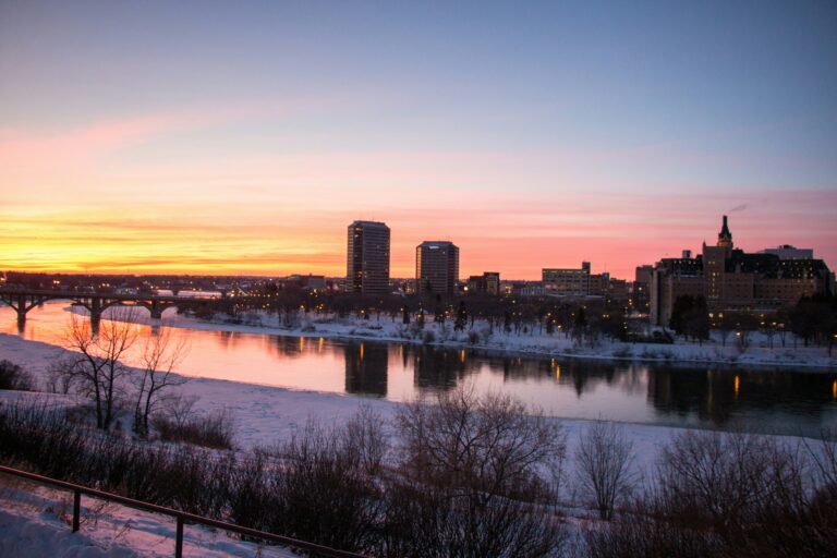 a View of Saskatoon from across the south Saskatchewan River